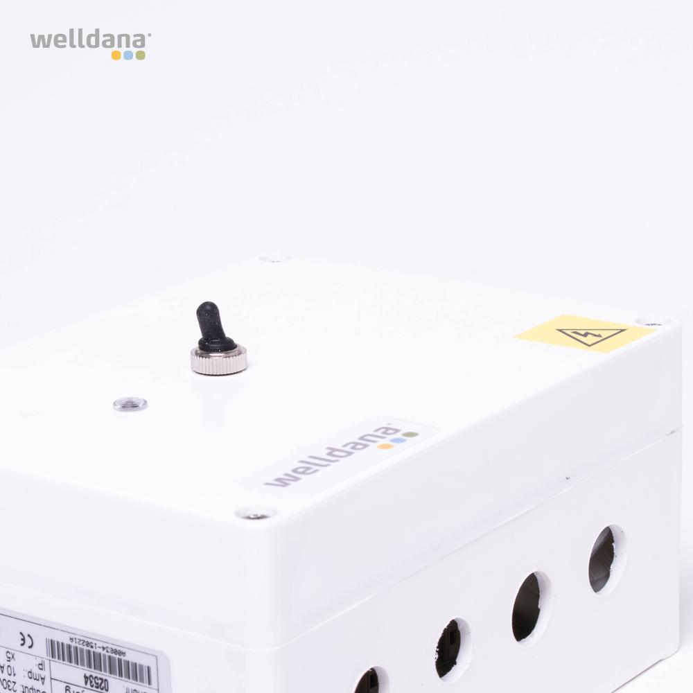 Welldana® nivåkontroll. 230 V Säkerhetssystem. Är utan sensor.