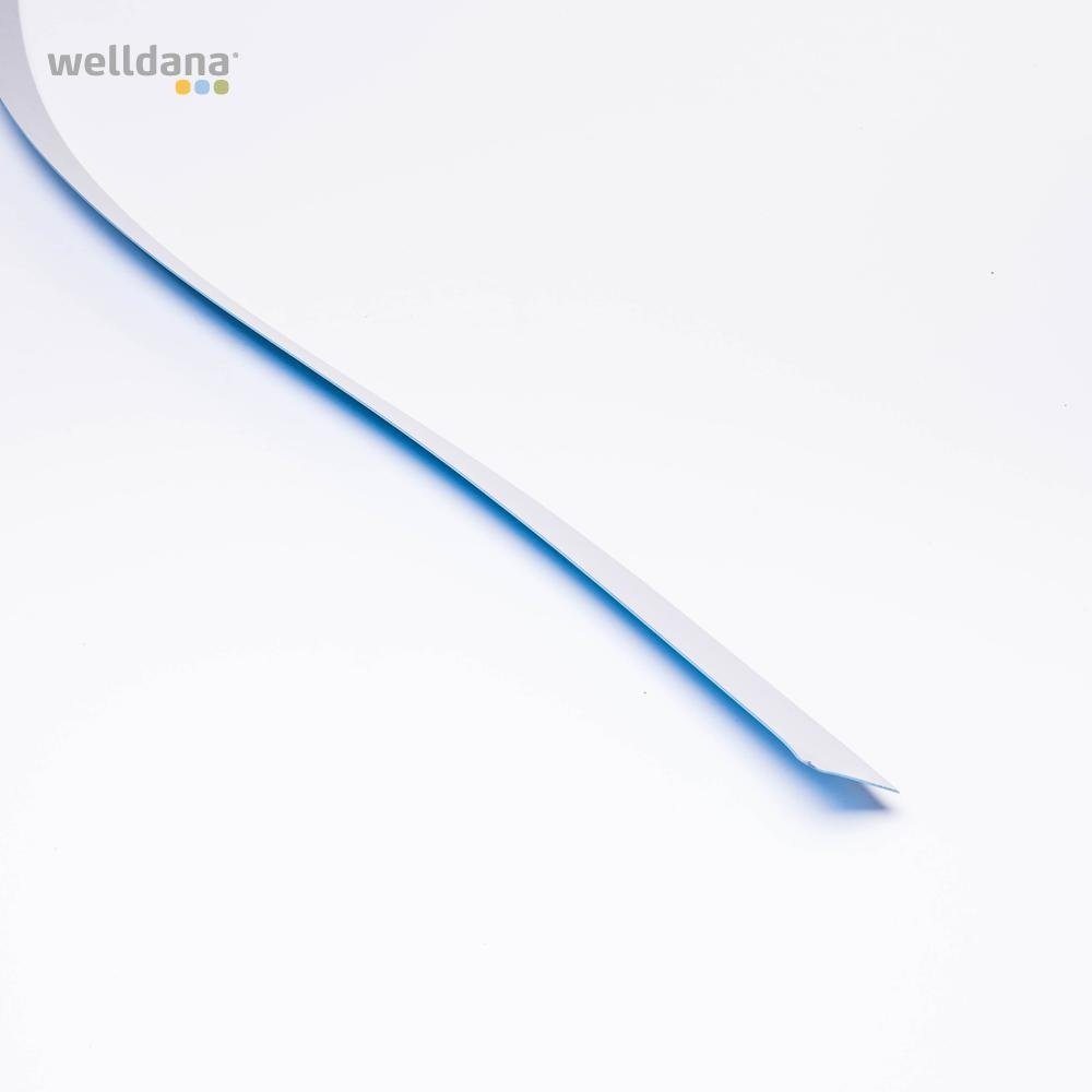 Linerbleck 5 x 200 cm.  Rak modell. Blå.