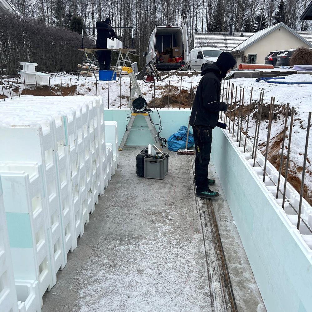 PPG Styroporsten plus 1000 (L)x250(B)x300(H) Hårdhed PS40 yderside - PS80 inderside