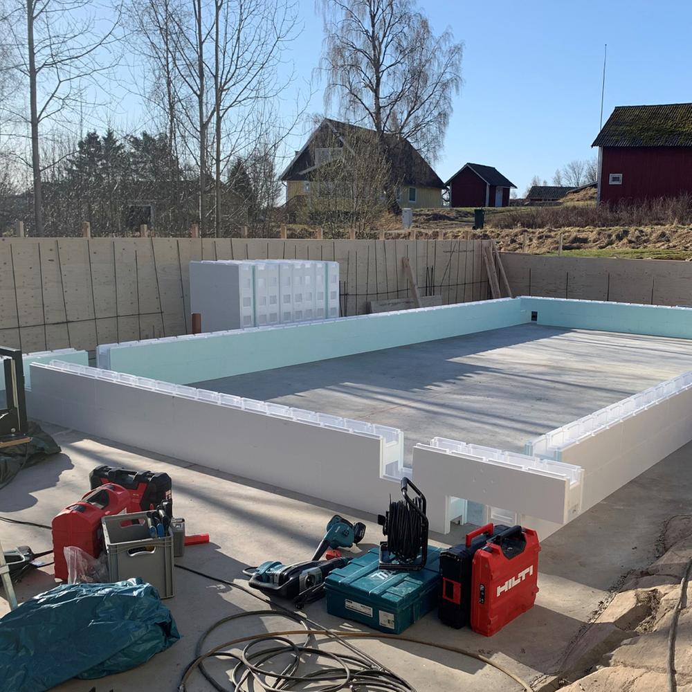 PPG Styroporsten plus 1000 (L)x250(B)x300(H) Hårdhed PS40 yderside - PS80 inderside