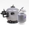 Welldana® Filter Ø500 grå - Toppmonterad BW/ Plast - med 1½" multiportventil