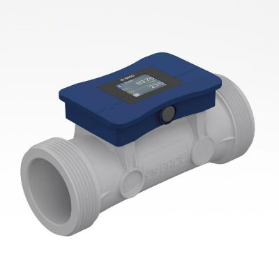 Badu Flow Sonic+ 63 mm  m. display  max 3 % sal,max temp 45 dg, 0 -54 m3/t