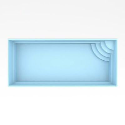 Fiberpool modell Rom 7 x 3,5 x 1,5 m