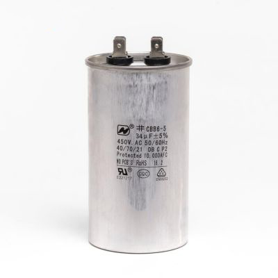 Compressor Capacitor 34 uf f. 34-180100 + 105 + 120