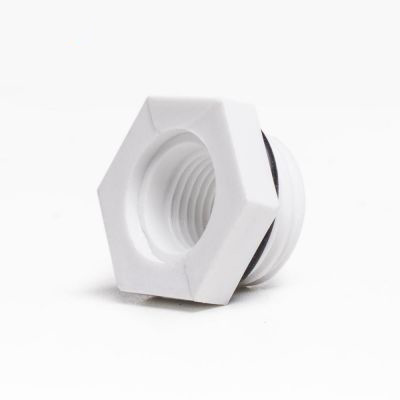 Adapter m/o-ring til Manometer til WD 6 vejs ventil Grå filt