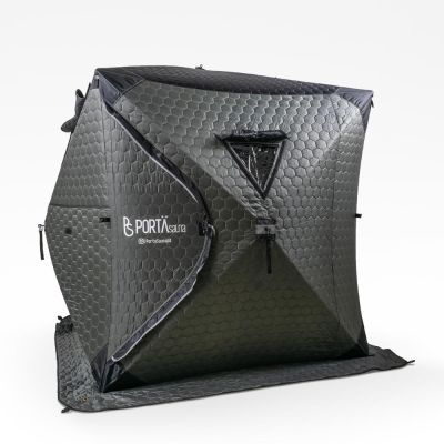 PortaSauna Hex 1.8m x 1.8m x 2.1m Inkl. Tält, braskamin, belysningsset, bastustenar