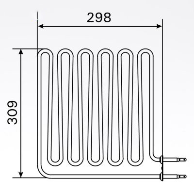 Bastuaggregat 2 750 W, 230 V Vega (terminalsidan)