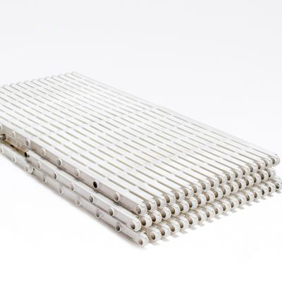 Bräddavloppsgaller, vitt, PV33 Bredd: 19–60 cm, höjd: 3,5 cm