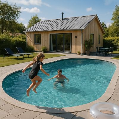 Oval pool Toscana