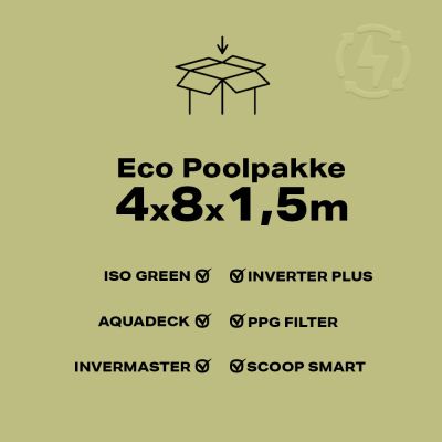 Eco Poolpakke 4x8x1.5m