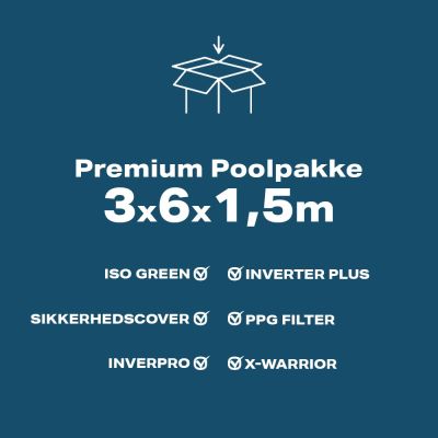 Premium Poolpakke 3x6x1.5m