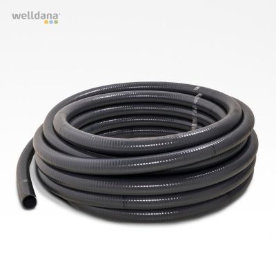 PVC Superflex slang 63mm 25mtr rll, grå