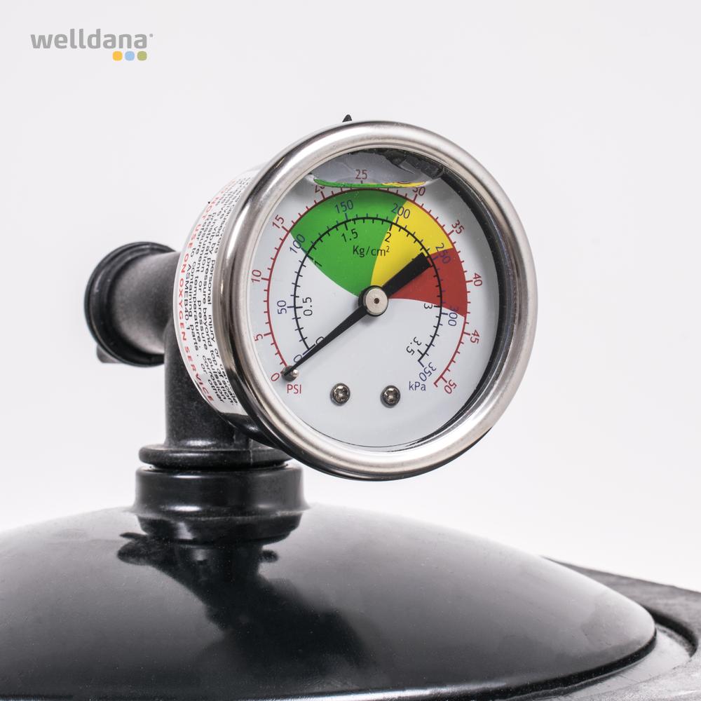 Welldana® sandfilter, GRÅ Sido- och toppmonterat